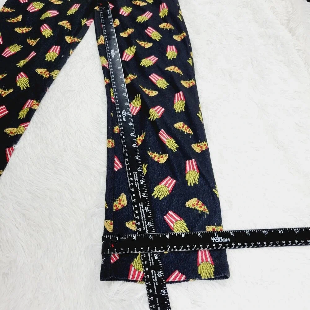 Old Navy Kids Pajama Pants Pizza French Fries Print Elastic‎ Waist Drawstring XL